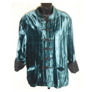 Silk Rayon Asian overcoat